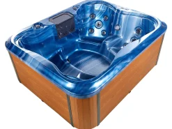 Wanna ogrodowa z hydromasażem LED ARCELIA Niebieski