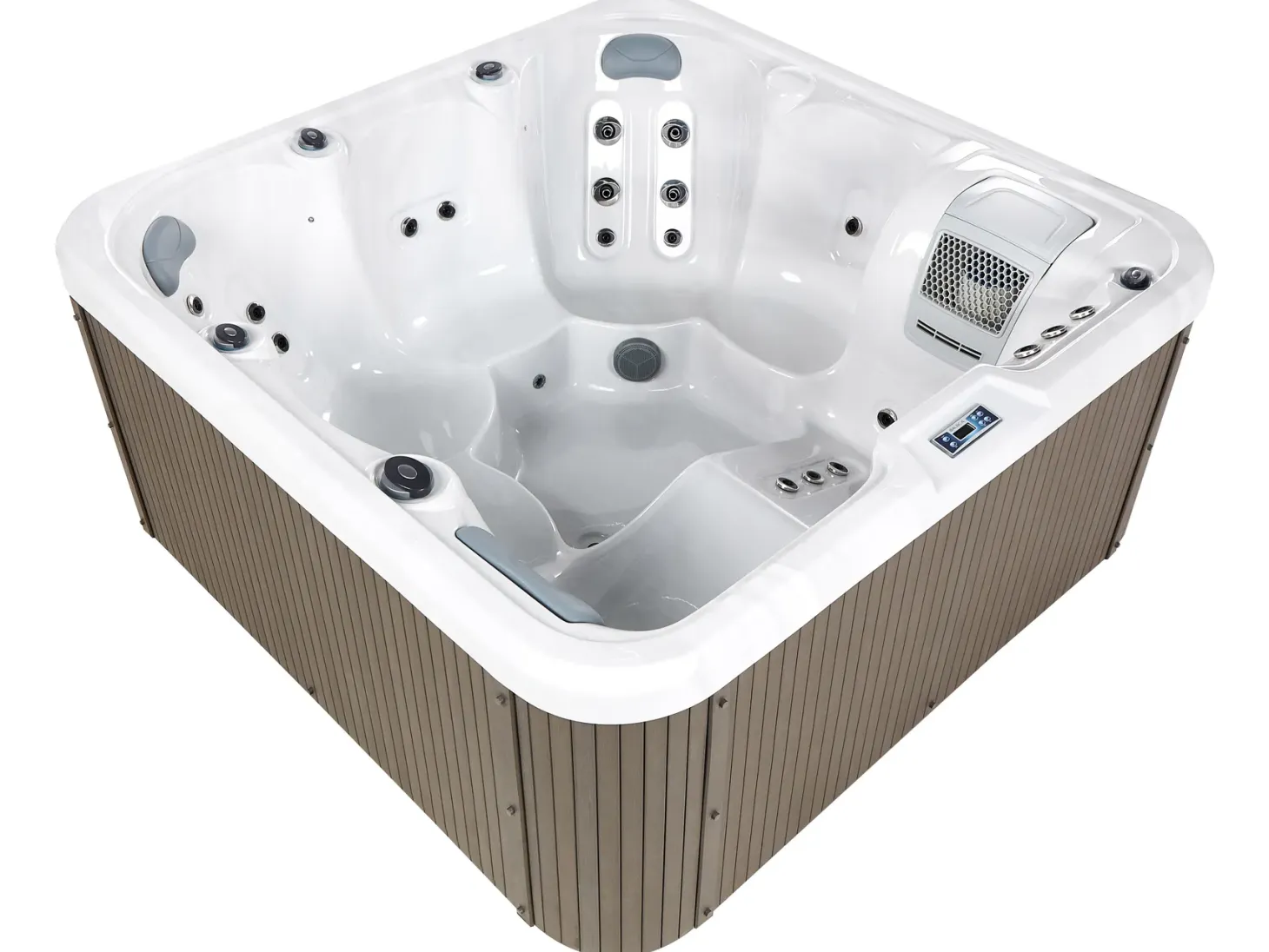 Wanna ogrodowa z hydromasażem LED CALIMA Biały