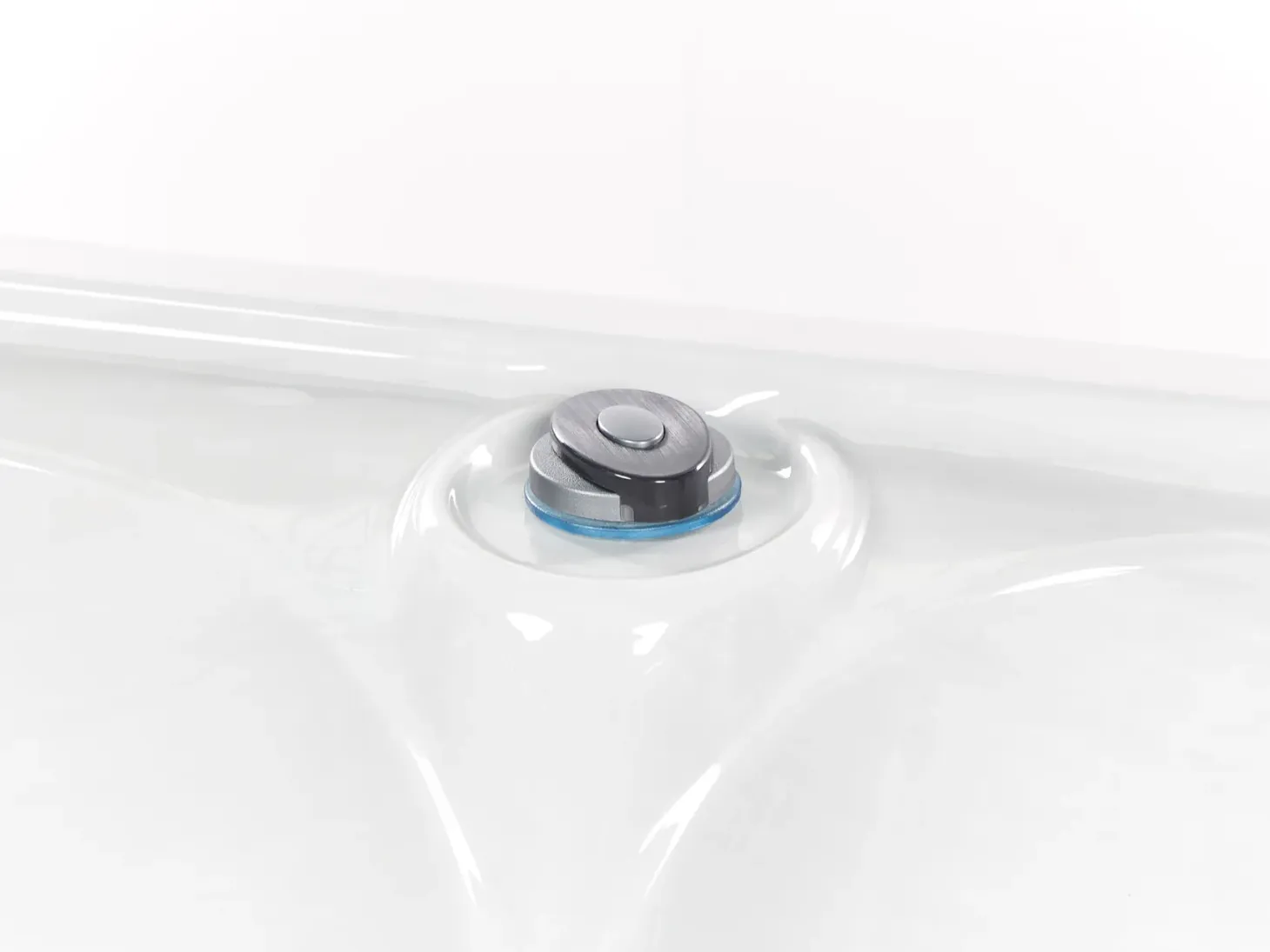 Wanna ogrodowa z hydromasażem LED CALIMA Biały