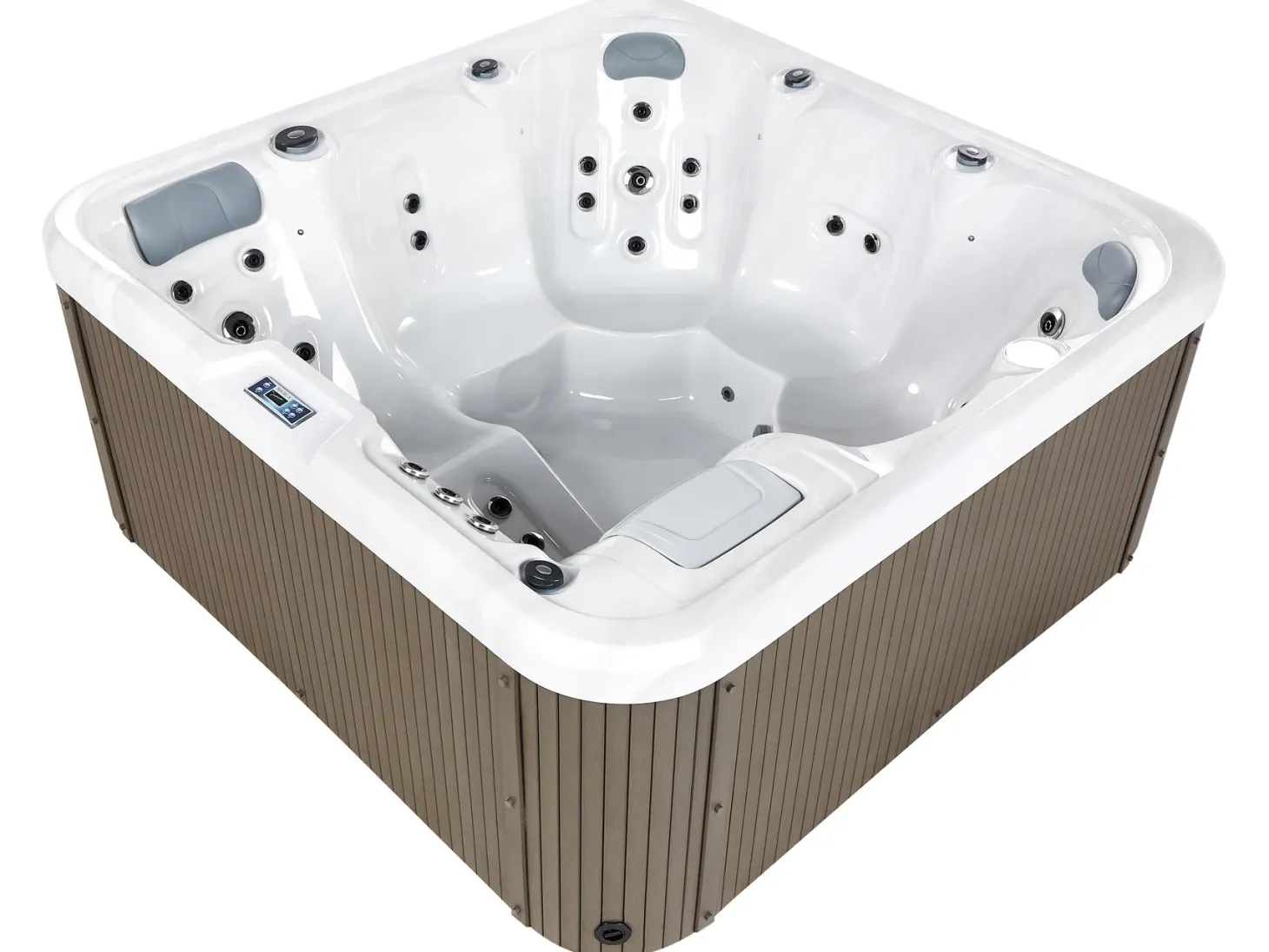 Wanna ogrodowa z hydromasażem LED CALIMA Biały