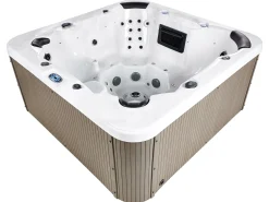 Wanna ogrodowa z hydromasażem LED VILLARRICA Biały