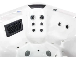 Wanna ogrodowa z hydromasażem LED VILLARRICA Biały