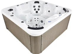 Wanna ogrodowa z hydromasażem LED VILLARRICA Biały