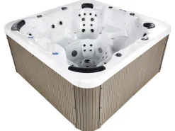Wanna ogrodowa z hydromasażem LED VILLARRICA Biały