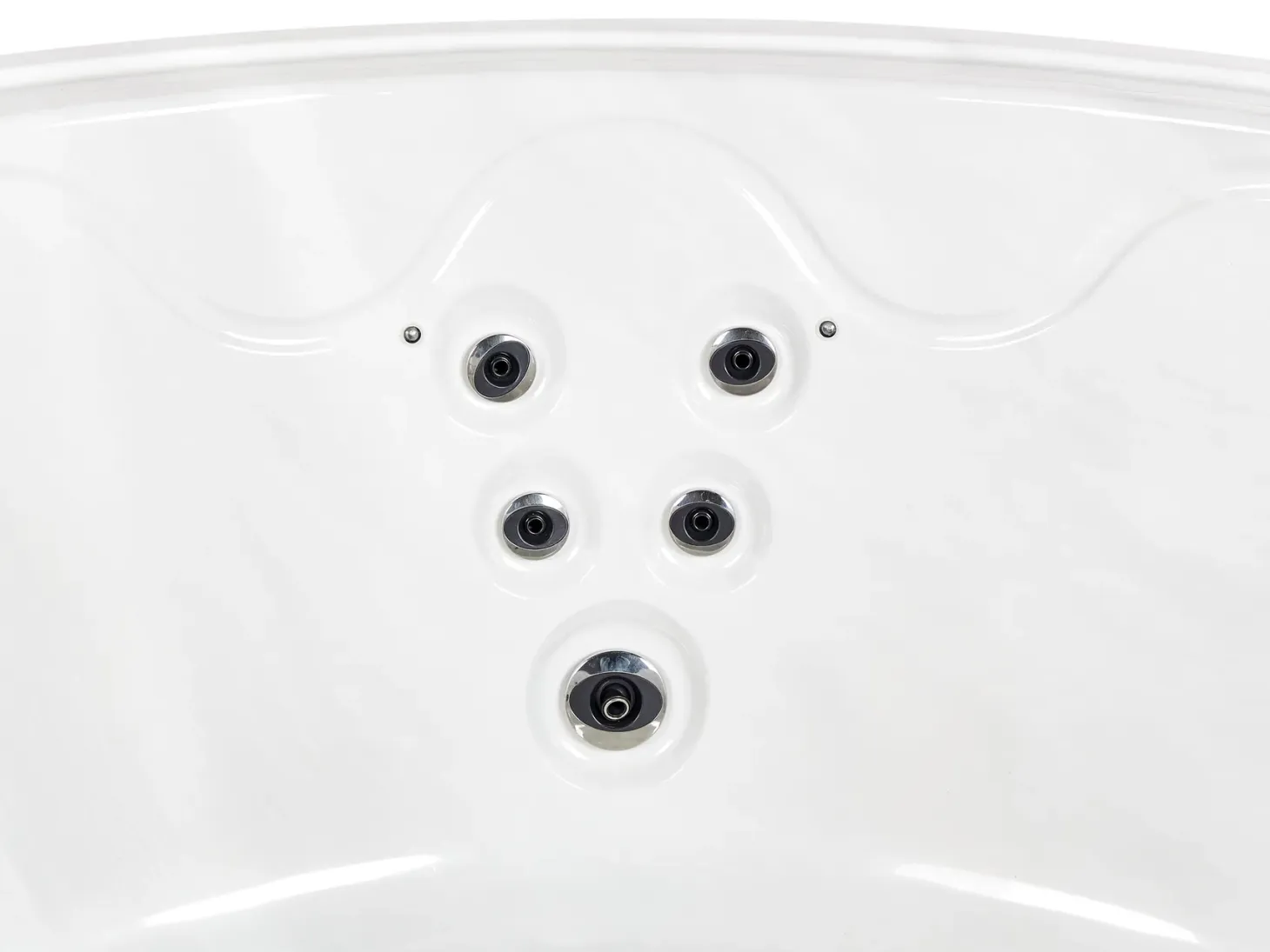 Wanna ogrodowa z hydromasażem LED MARFIL Brązowy