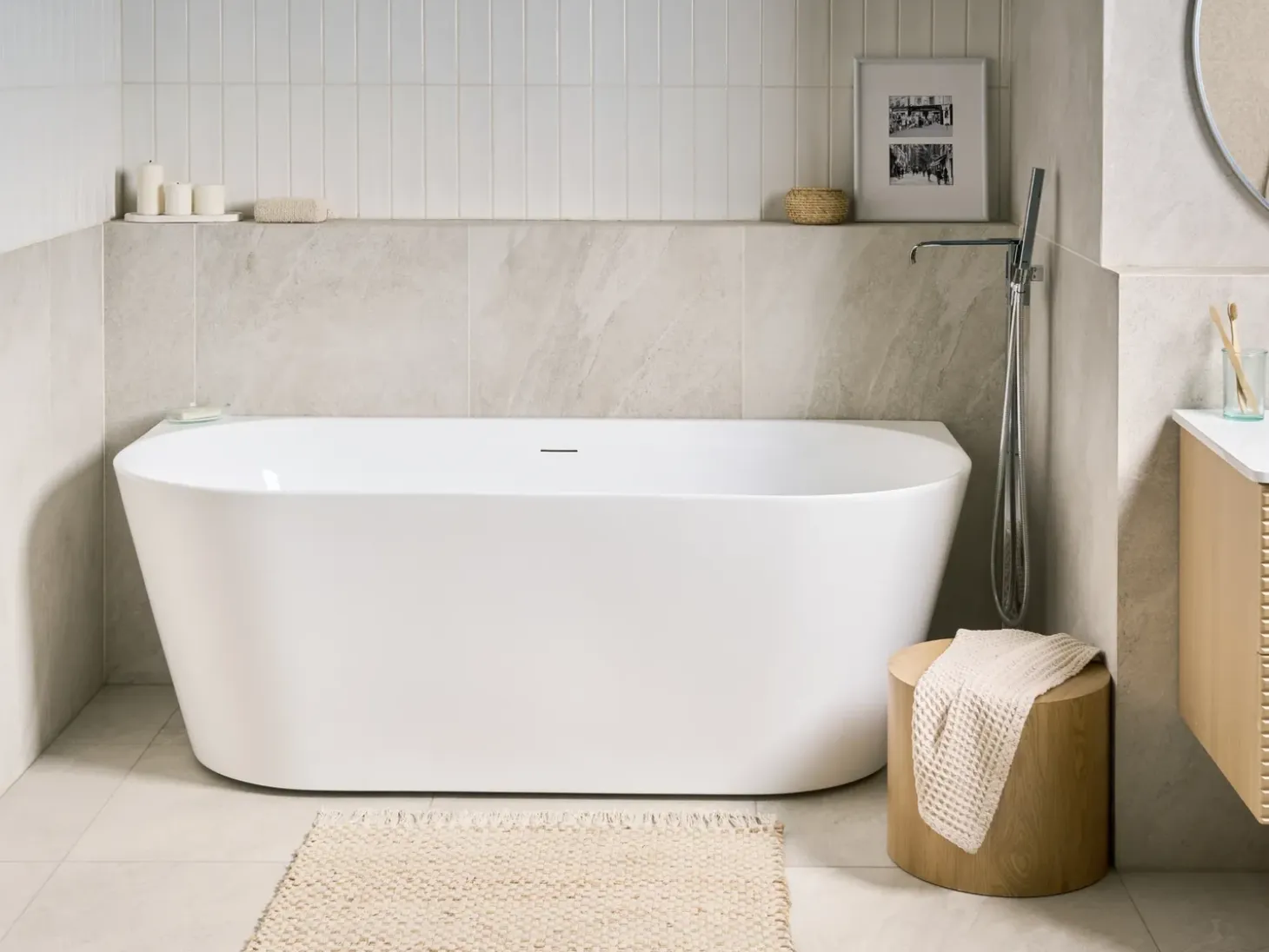 Outlet Wanna RENACA 170 x 79 cm Wanny Przyścienne|Wszystkie Wanny