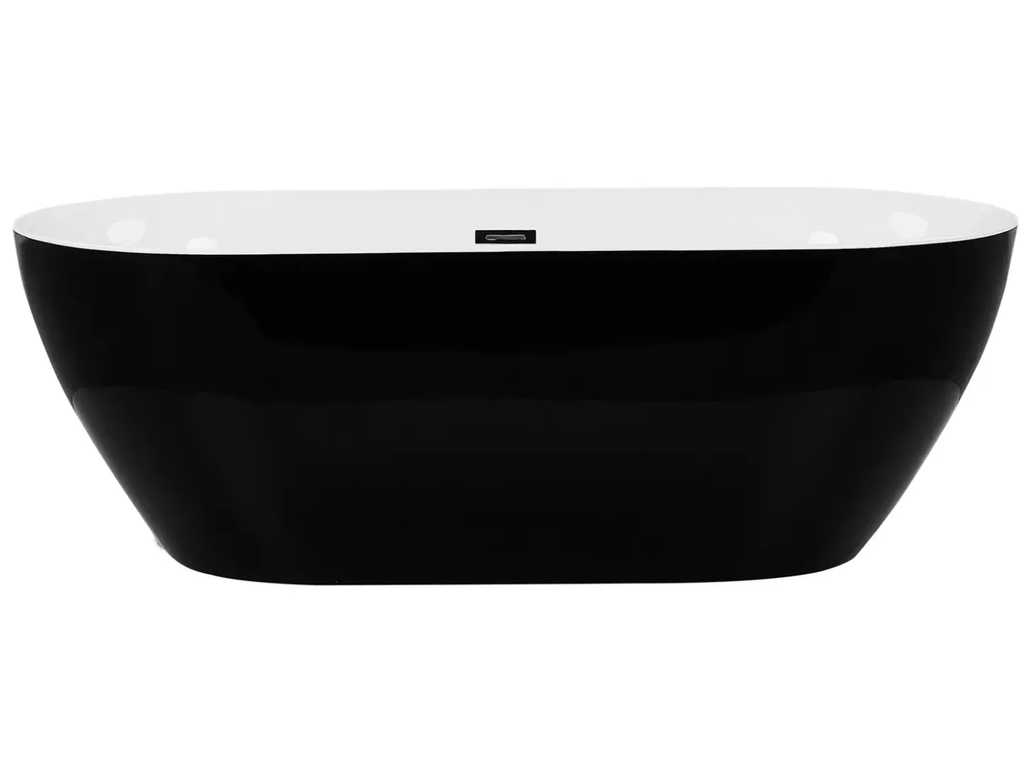 New Wanna wolnostojąca CARRERA 150 x 75 cm Czarny Wanny Wolnostojące|Wszystkie Wanny