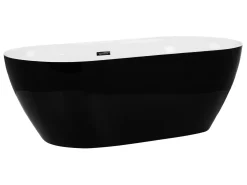New Wanna wolnostojąca CARRERA 150 x 75 cm Czarny Wanny Wolnostojące|Wszystkie Wanny