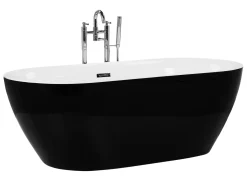 New Wanna wolnostojąca CARRERA 150 x 75 cm Czarny Wanny Wolnostojące|Wszystkie Wanny