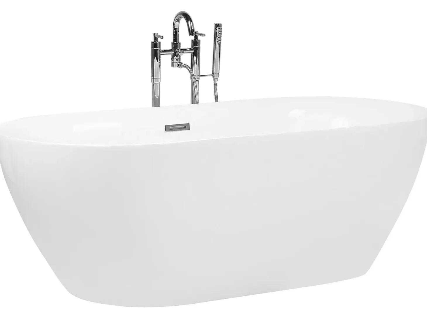 Best Wanna wolnostojąca CARRERA 180 x 80 cm Biały Wanny Wolnostojące|Wszystkie Wanny