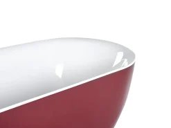 Clearance Wanna wolnostojąca CARRERA 170 x 80 cm Burgundowy Wanny Wolnostojące|Wszystkie Wanny