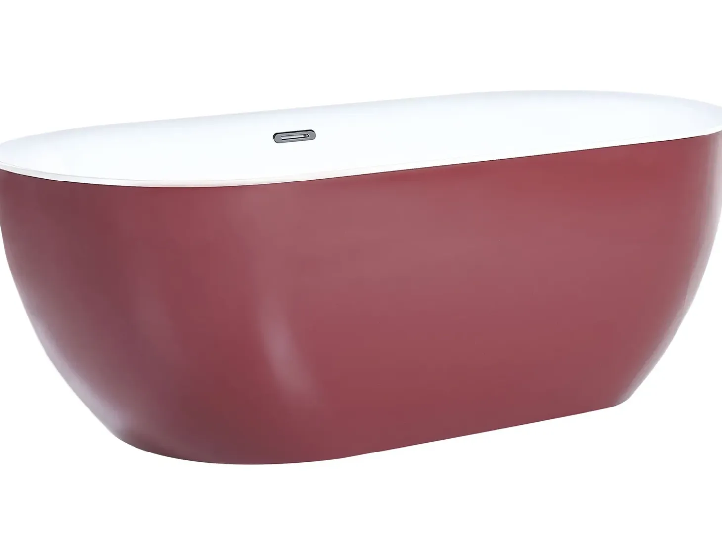 Clearance Wanna wolnostojąca CARRERA 170 x 80 cm Burgundowy Wanny Wolnostojące|Wszystkie Wanny