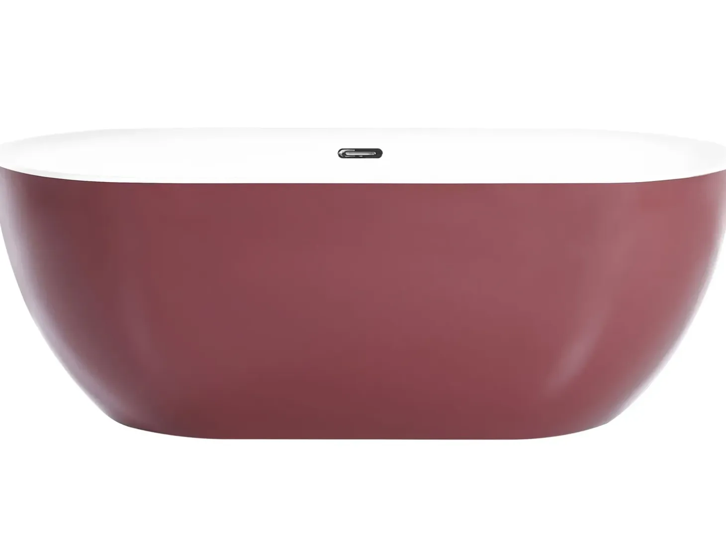 Clearance Wanna wolnostojąca CARRERA 170 x 80 cm Burgundowy Wanny Wolnostojące|Wszystkie Wanny