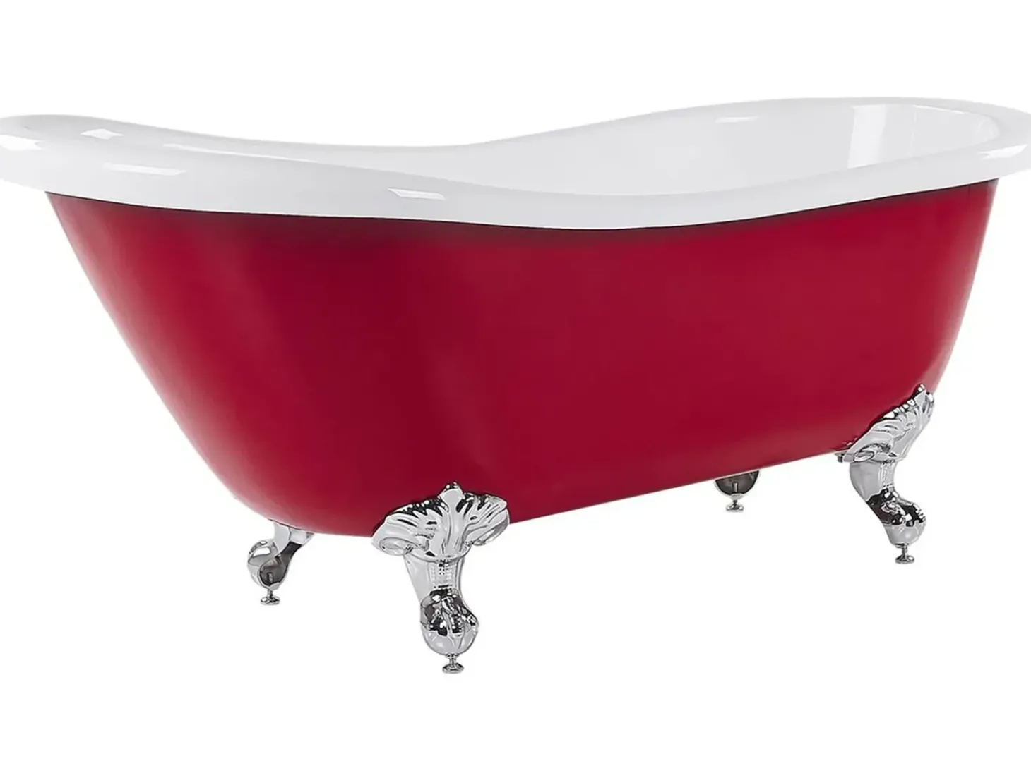 Best Wanna wolnostojąca CAYMAN 153 x 77 cm Czerwony Wanny Wolnostojące|Wszystkie Wanny
