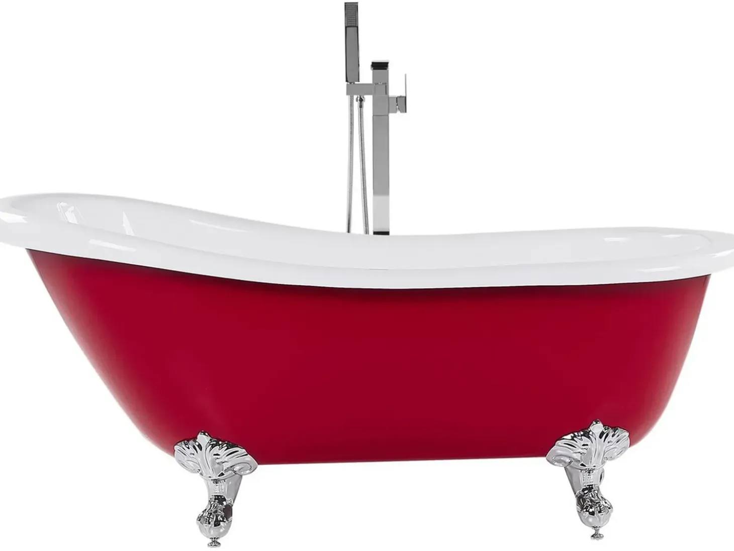 Best Wanna wolnostojąca CAYMAN 153 x 77 cm Czerwony Wanny Wolnostojące|Wszystkie Wanny