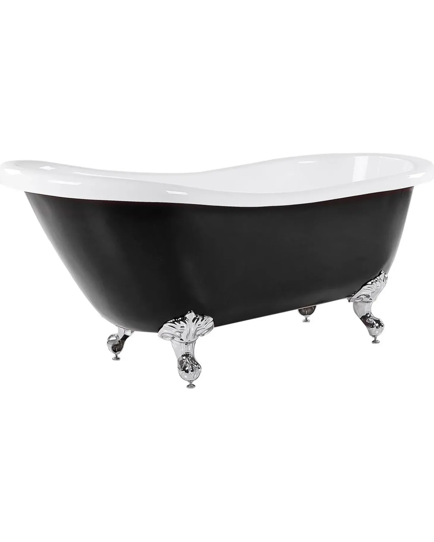 Best Wanna wolnostojąca CAYMAN 170 x 76 cm Czarny/ biały Wanny Wolnostojące|Wszystkie Wanny