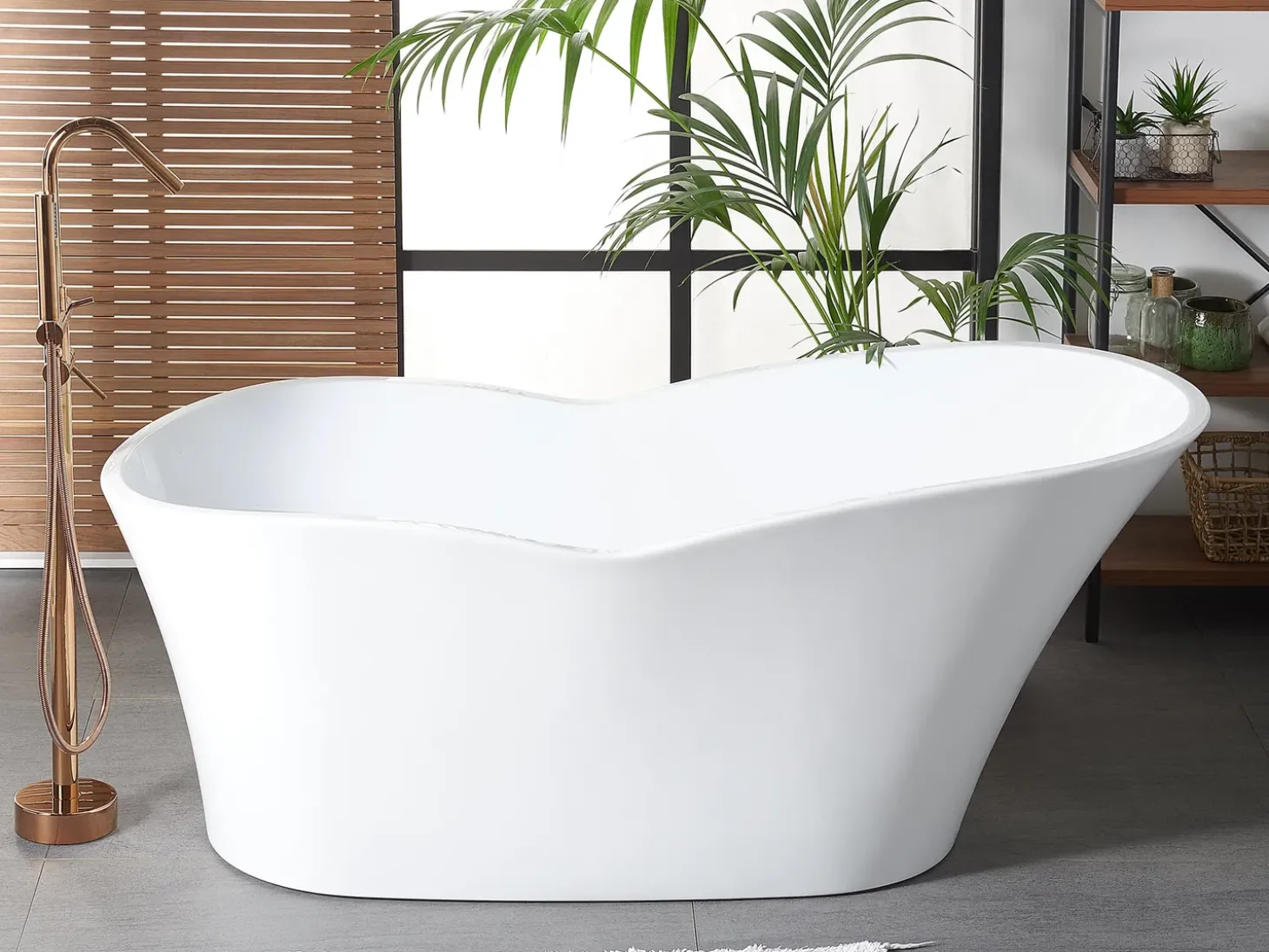 Outlet Wanna wolnostojąca DULCINA 170 x 80 cm Biały Wanny Wolnostojące|Wszystkie Wanny