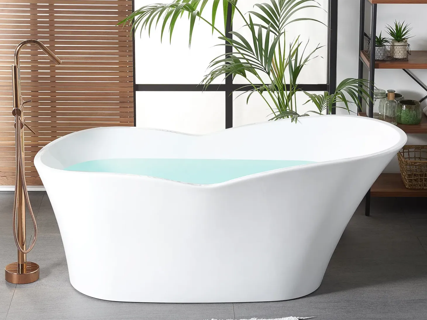 Outlet Wanna wolnostojąca DULCINA 170 x 80 cm Biały Wanny Wolnostojące|Wszystkie Wanny