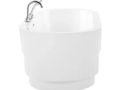 Online EMPRESA Z armaturą 170 x 80 cm Biały Wanny Wolnostojące|Wszystkie Wanny