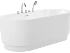 Online EMPRESA Z armaturą 170 x 80 cm Biały Wanny Wolnostojące|Wszystkie Wanny