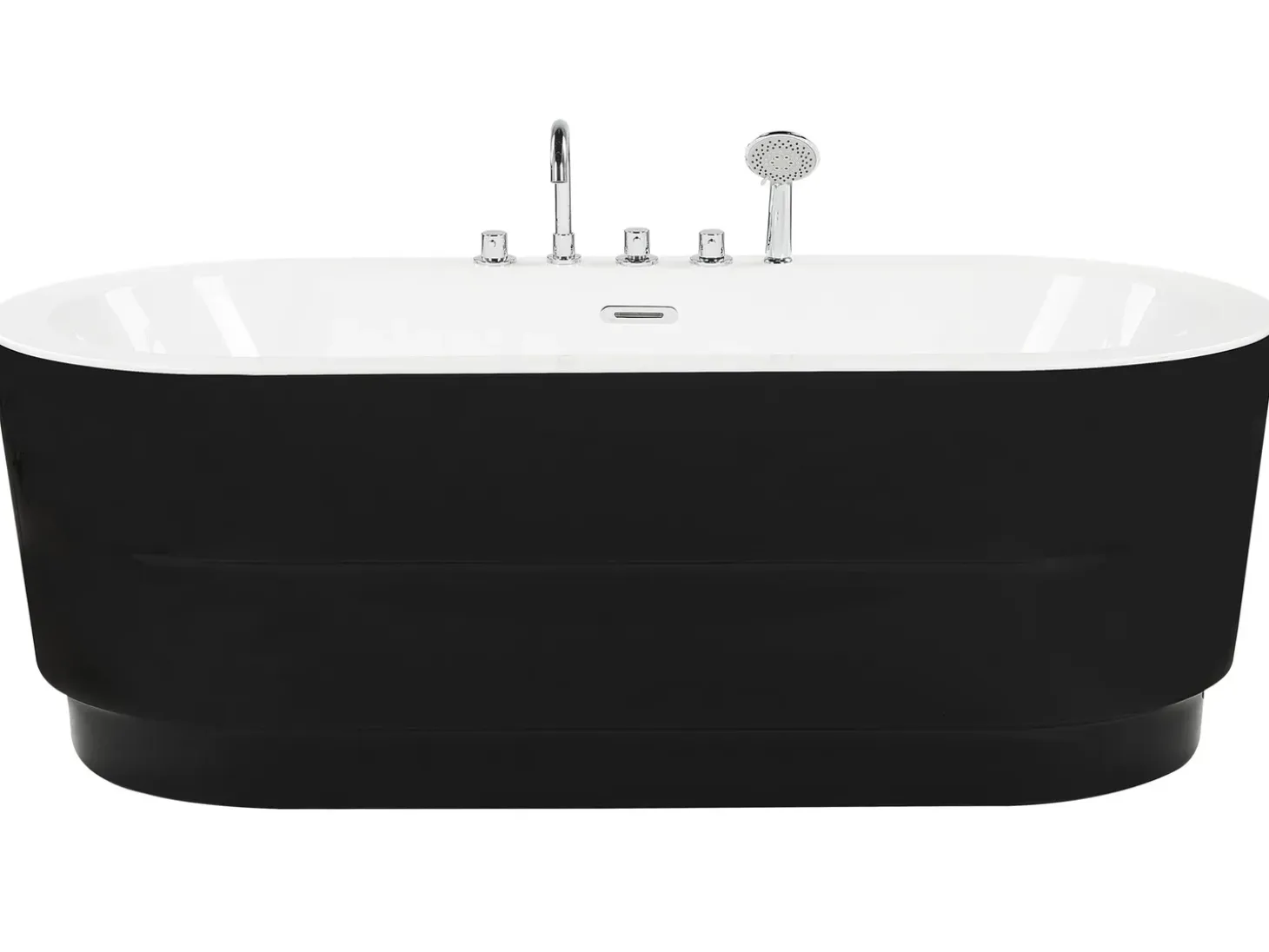 Discount EMPRESA Z armaturą 170 x 80 cm Czarny Wanny Wolnostojące|Wszystkie Wanny