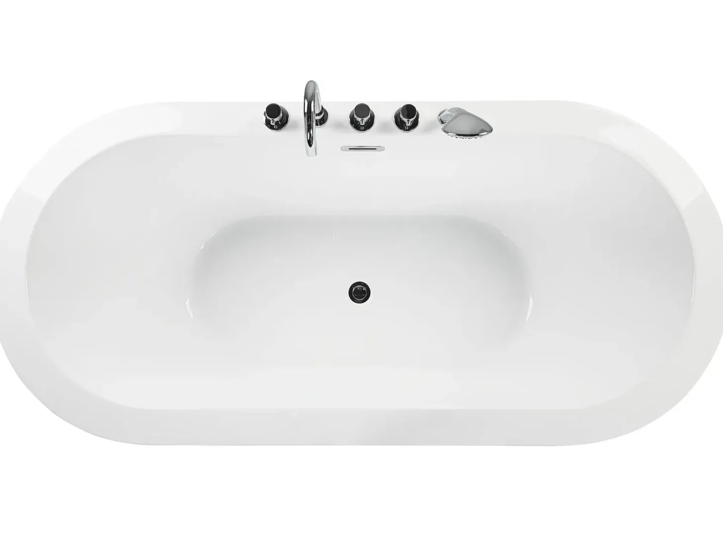 Discount EMPRESA Z armaturą 170 x 80 cm Czarny Wanny Wolnostojące|Wszystkie Wanny