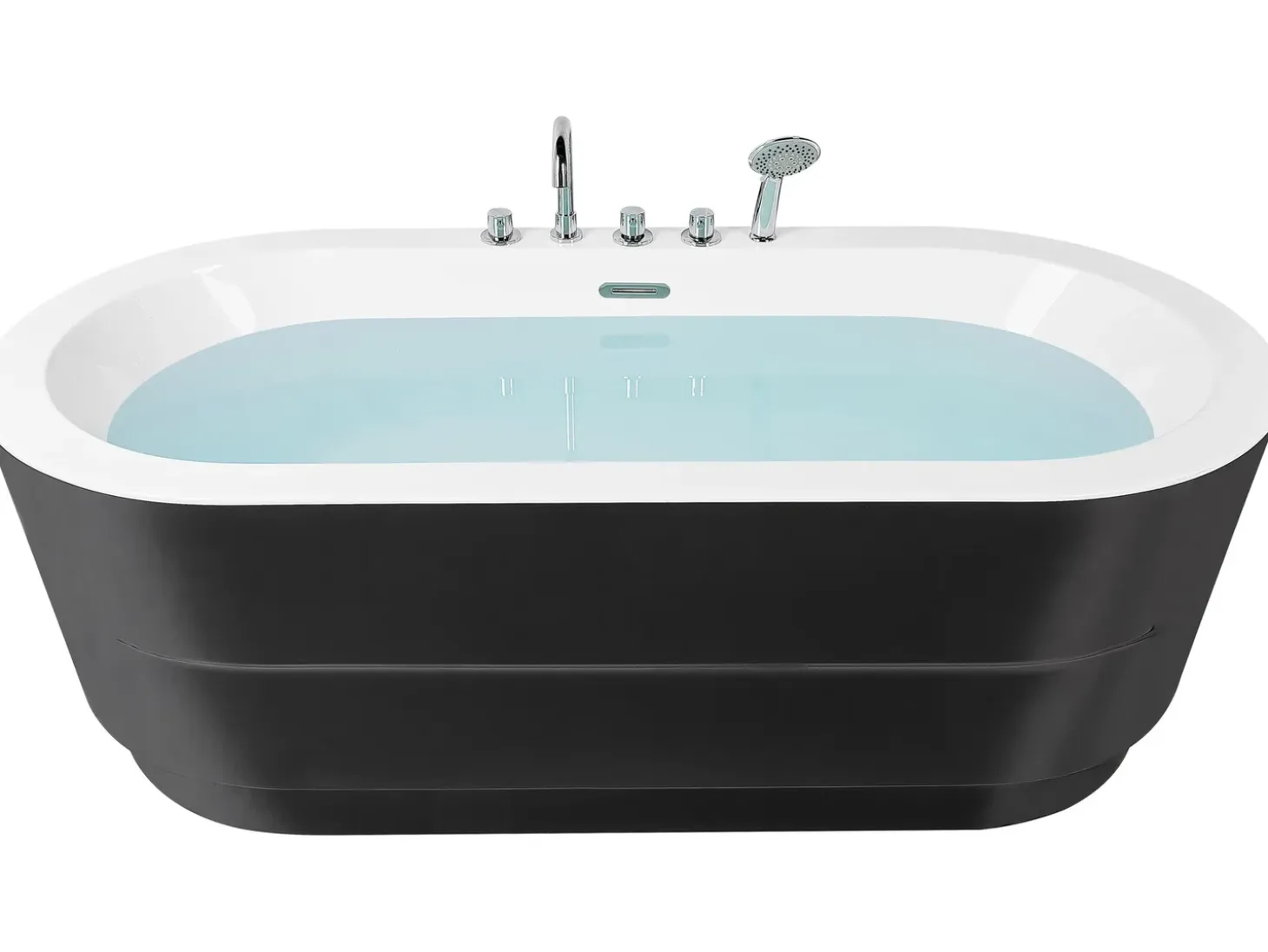 Discount EMPRESA Z armaturą 170 x 80 cm Czarny Wanny Wolnostojące|Wszystkie Wanny