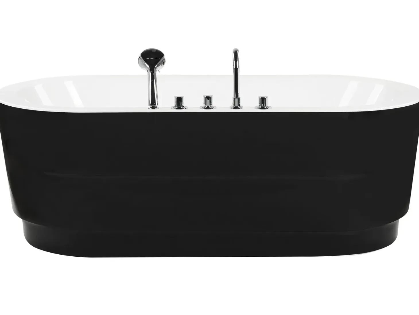 Discount EMPRESA Z armaturą 170 x 80 cm Czarny Wanny Wolnostojące|Wszystkie Wanny