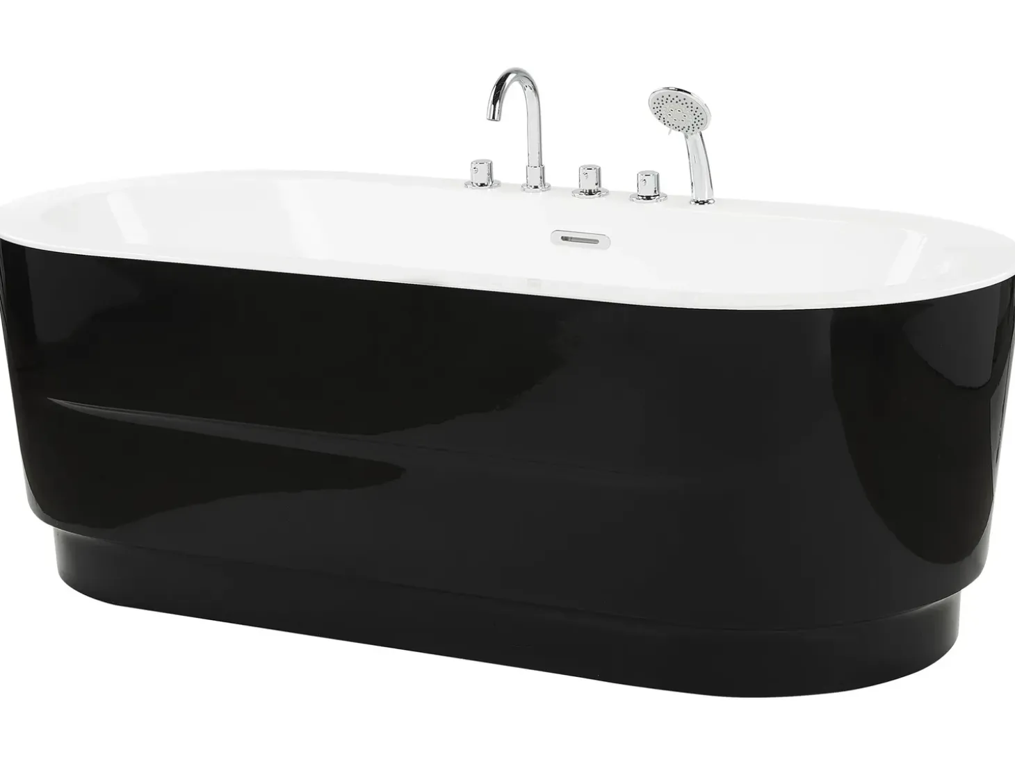 Discount EMPRESA Z armaturą 170 x 80 cm Czarny Wanny Wolnostojące|Wszystkie Wanny