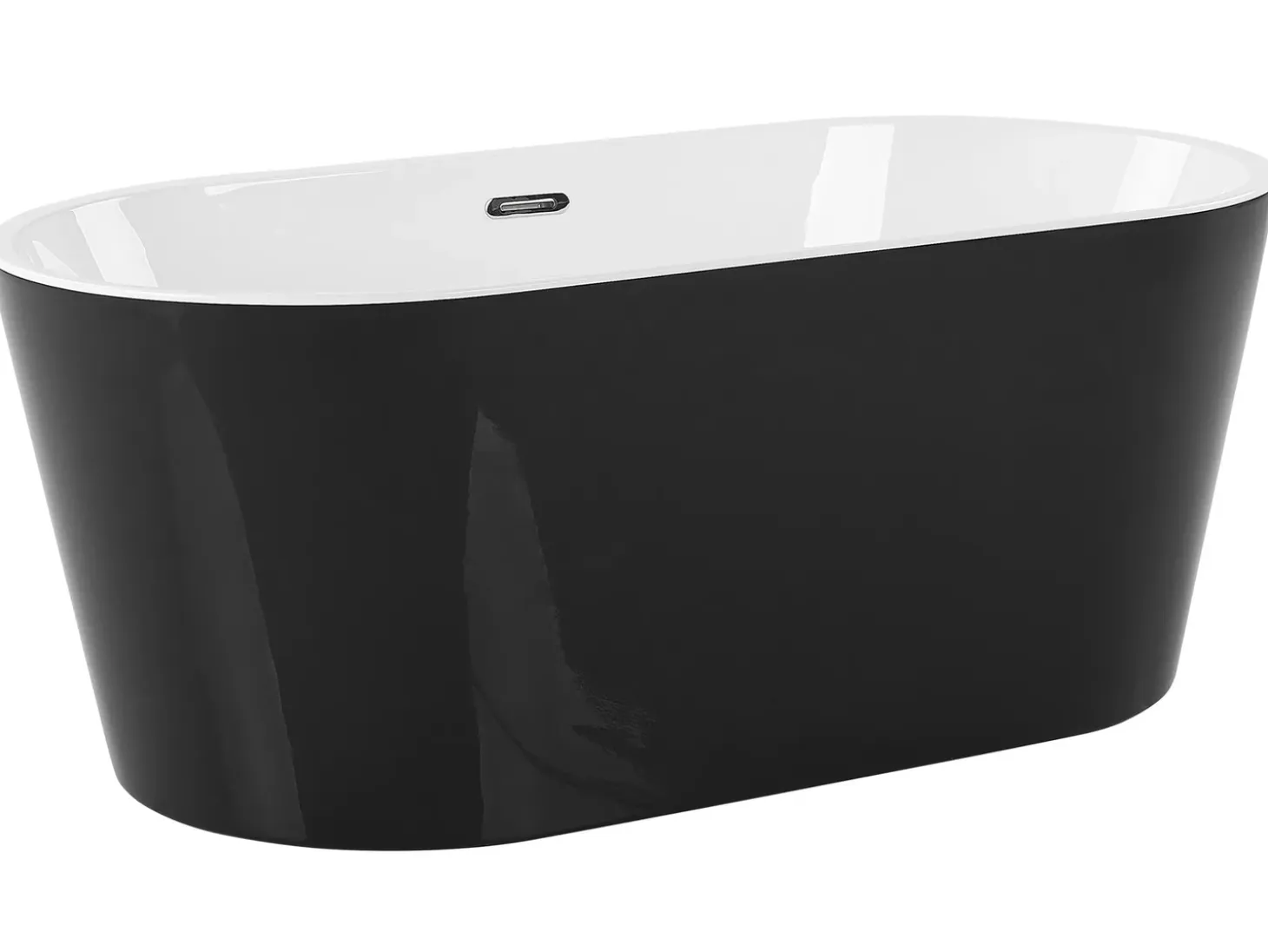 Outlet Wanna wolnostojąca HAVANA 150 x 75 cm Czarny/ biały Wanny Wolnostojące|Wszystkie Wanny