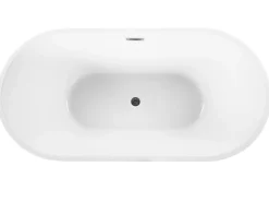 Outlet Wanna wolnostojąca HAVANA 150 x 75 cm Czarny/ biały Wanny Wolnostojące|Wszystkie Wanny