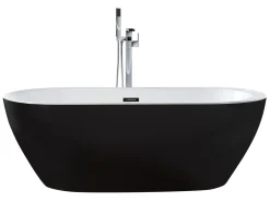 Sale Wanna wolnostojąca NEVIS 150 x 75 cm Czarny Wanny Wolnostojące|Wszystkie Wanny
