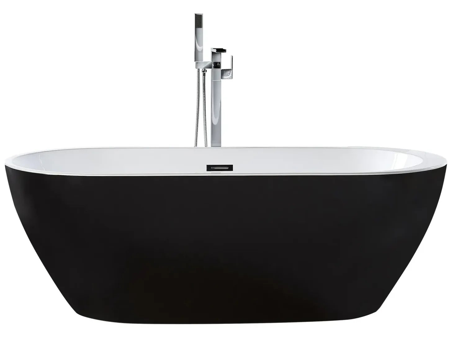 Sale Wanna wolnostojąca NEVIS 150 x 75 cm Czarny Wanny Wolnostojące|Wszystkie Wanny