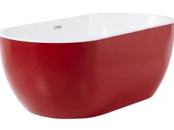 Online Wanna wolnostojąca NEVIS 160 x 75 cm Czerwony Wanny Wolnostojące|Wszystkie Wanny