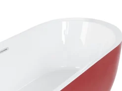 Online Wanna wolnostojąca NEVIS 160 x 75 cm Czerwony Wanny Wolnostojące|Wszystkie Wanny