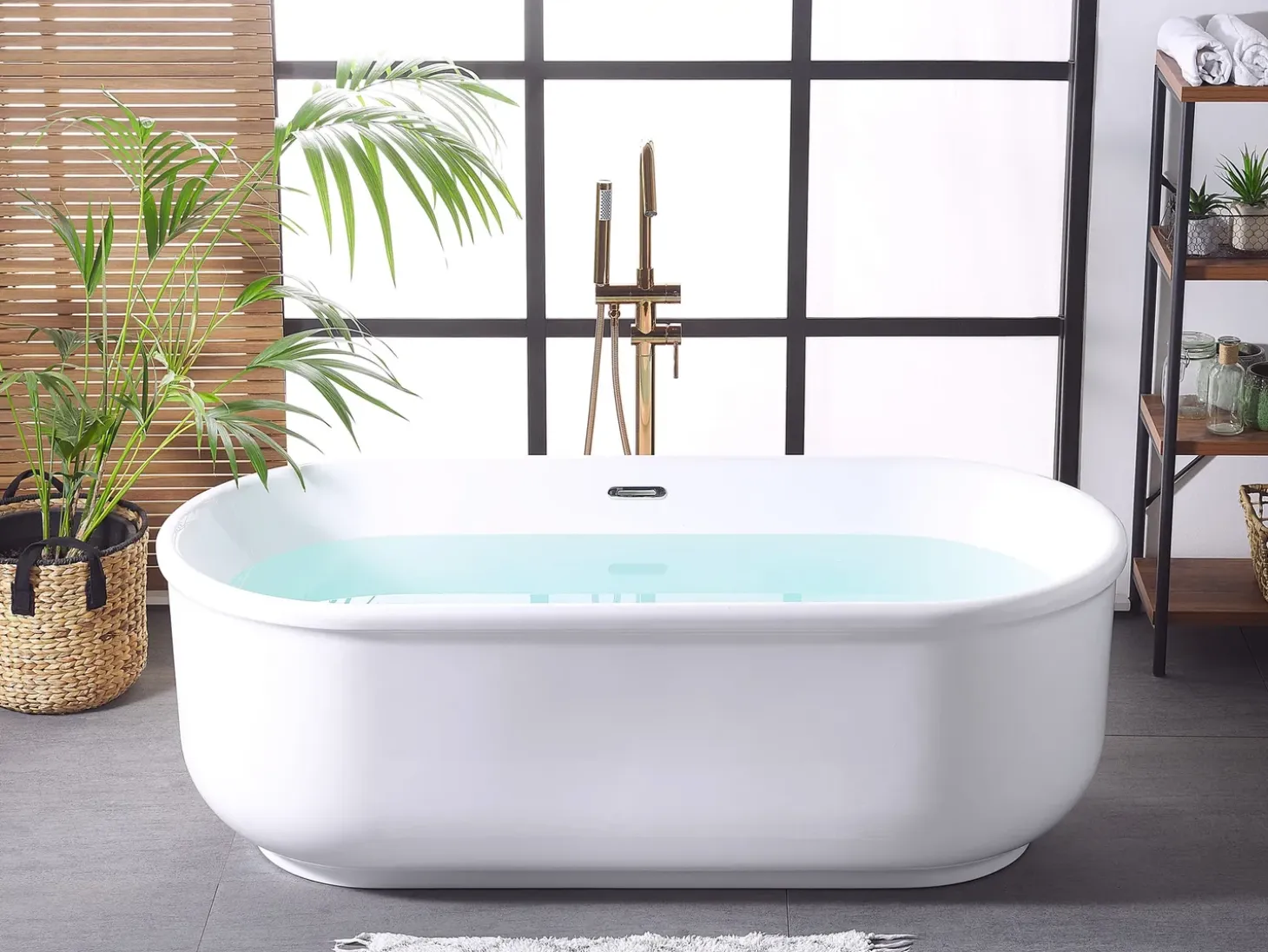 Clearance Wanna wolnostojąca PINEL 170 x 80 cm Biały Wanny Wolnostojące|Wszystkie Wanny