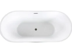 Outlet Wanna wolnostojąca PINEL 170 x 80 cm Czarny Wanny Wolnostojące|Wszystkie Wanny