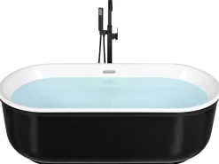 Outlet Wanna wolnostojąca PINEL 170 x 80 cm Czarny Wanny Wolnostojące|Wszystkie Wanny