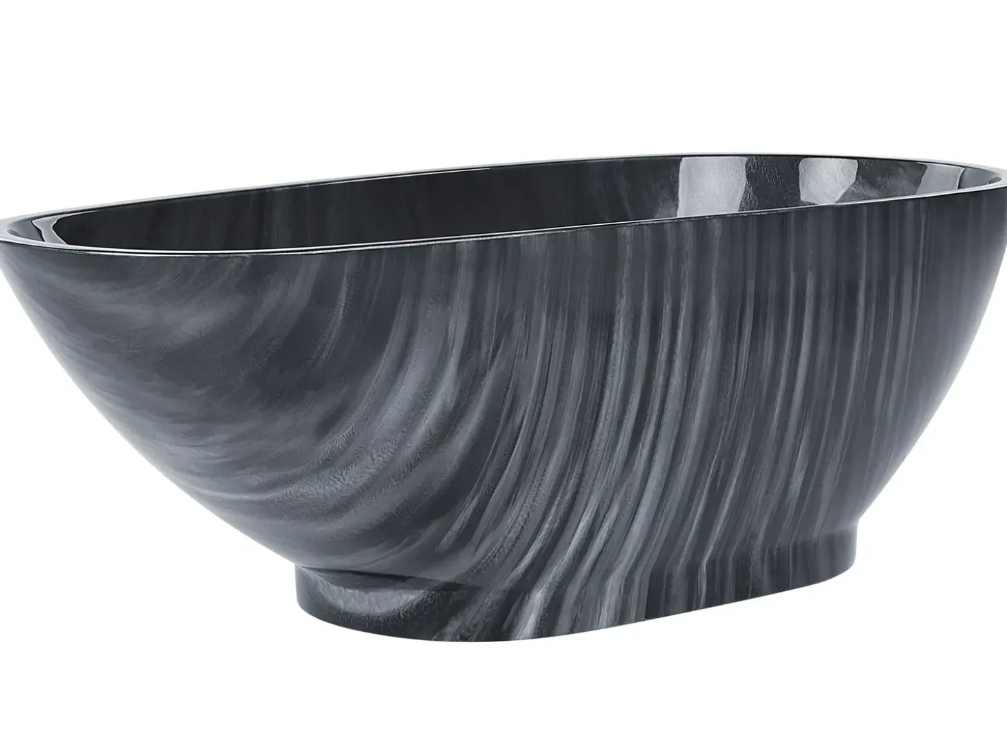 Best Wanna wolnostojąca RIOJA 170 x 80 cm Czarny marmur Wanny Wolnostojące|Wszystkie Wanny