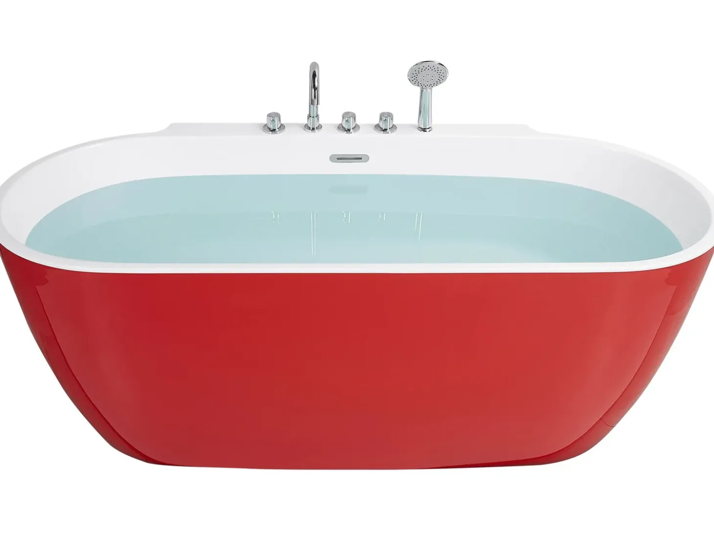 Discount Wanna wolnostojąca ROTSO 170 x 80 cm Czerwony Wanny Wolnostojące|Wszystkie Wanny