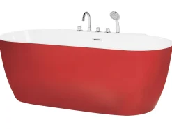 Discount Wanna wolnostojąca ROTSO 170 x 80 cm Czerwony Wanny Wolnostojące|Wszystkie Wanny