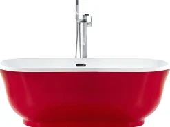 Clearance Wanna wolnostojąca TESORO 170 x 77 cm Czerwony Wanny Wolnostojące|Wszystkie Wanny