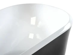 Outlet Wanna wolnostojąca TESORO 170 x 77 cm Czarny Wanny Wolnostojące|Wszystkie Wanny