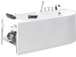 Online Wanna z masażem SAYULA 170 x 80 cm Biały Wanny Z Hydromasażem|Wszystkie Wanny