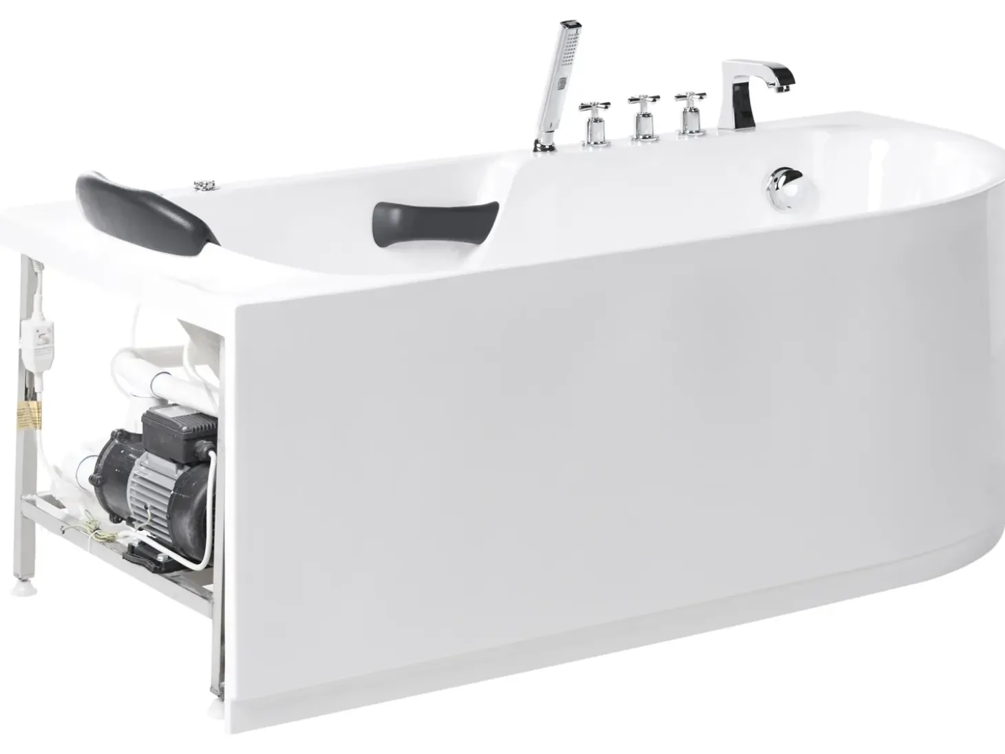 Online Wanna z masażem SAYULA 170 x 80 cm Biały Wanny Z Hydromasażem|Wszystkie Wanny