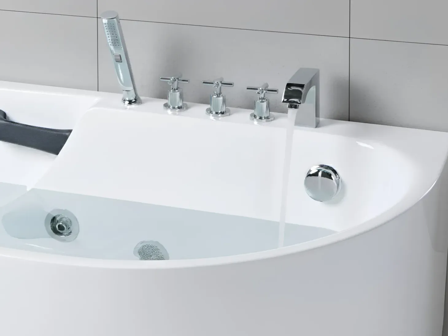 Online Wanna z masażem SAYULA 170 x 80 cm Biały Wanny Z Hydromasażem|Wszystkie Wanny