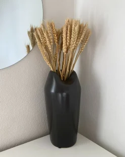 Wazon dekoracyjny APAMEA Kamionka 33 cm Czarny
