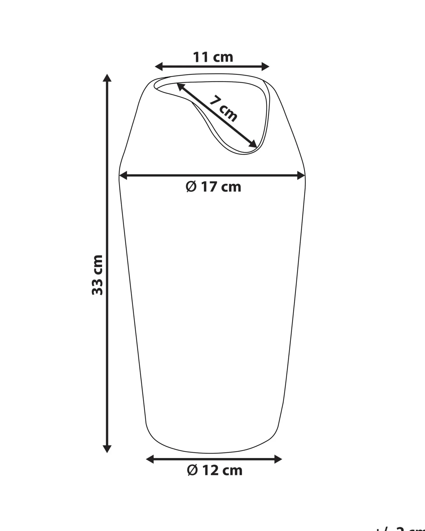 Wazon dekoracyjny APAMEA Kamionka 33 cm Czarny