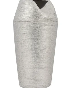 Wazon dekoracyjny APAMEA Kamionka 33 cm Srebrny