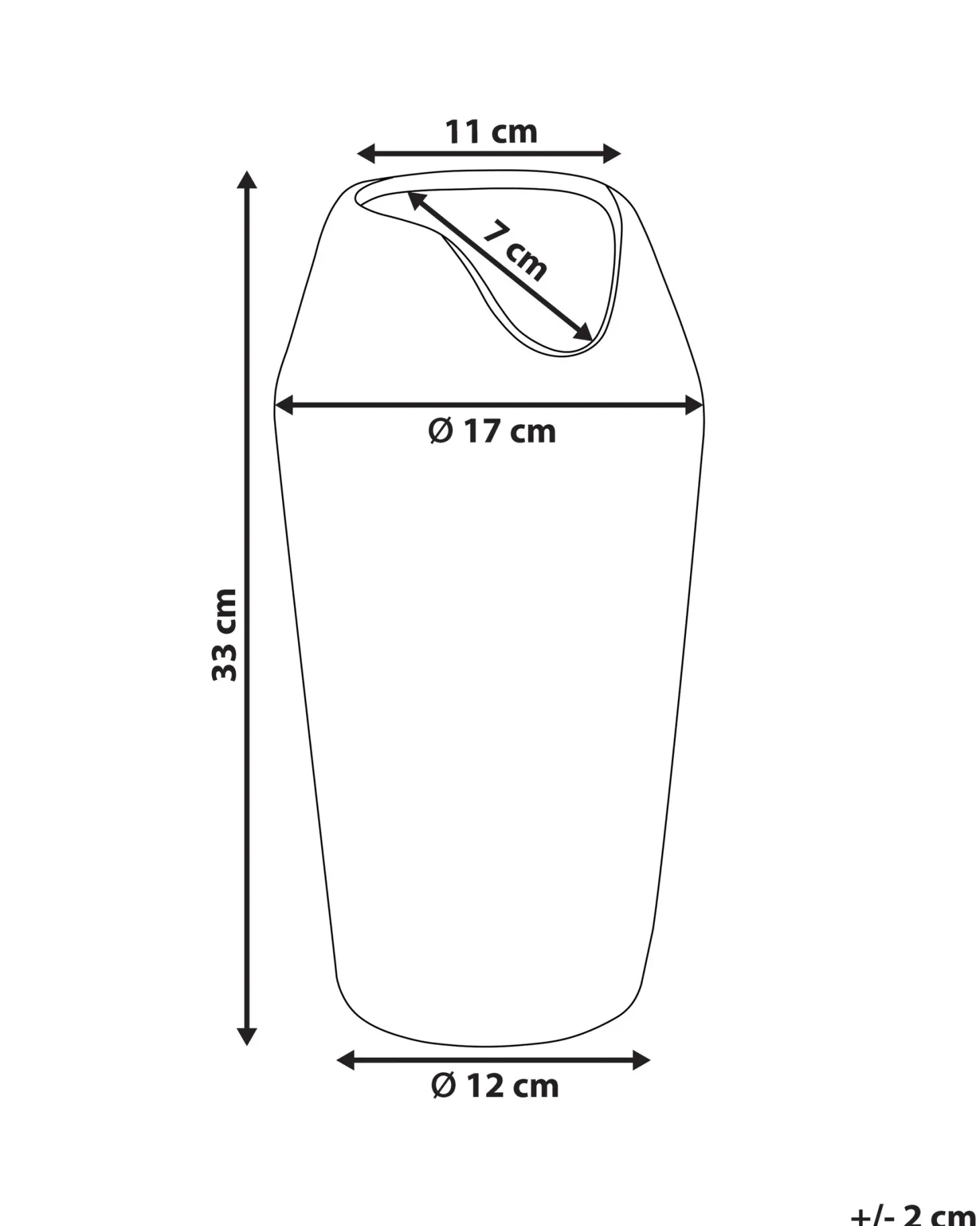 Wazon dekoracyjny APAMEA Kamionka 33 cm Srebrny